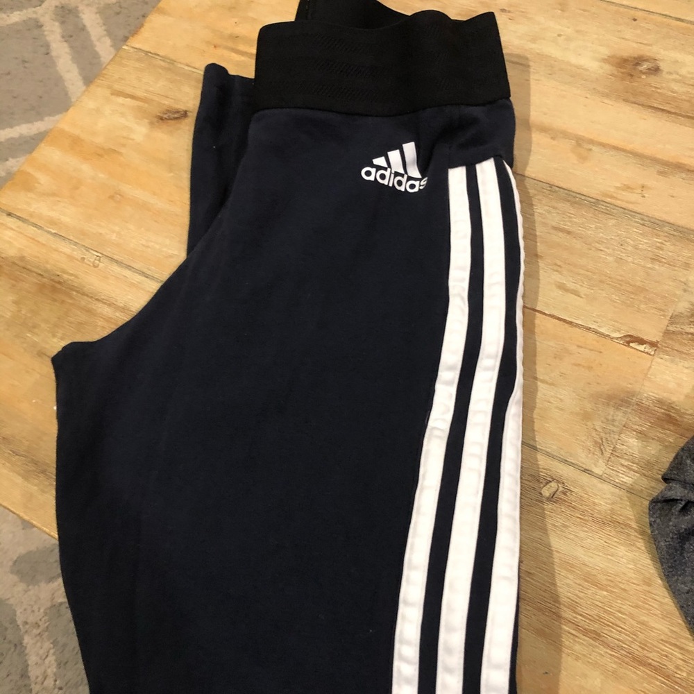 Navy blue adidas leggings size small